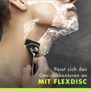 Rasoir Barbati Gillette Labs cu Reinigare Integrata, 5 Lame, Metalic, Gri - Img 5