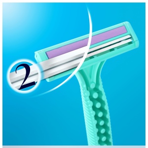 Rasoir de unica folosinta Gillette Simply Venus 2, 6 buc, 2 lame, cu benzi hidratante - Img 4