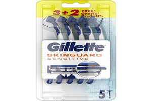 Rasoir de unica folosinta Gillette SkinGuard Sensitive pentru piele sensibila, 5 bucati
