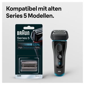 Rasoir electric Braun Series 5, Scherkopf 52B, Negru - Img 2