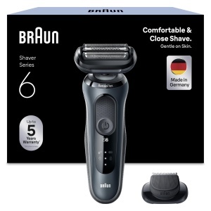 Rasoir electric Braun Series 6, SensoFlex, 100 waterproof, gri