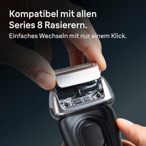 Rasoir Electric Braun Series 8, Scherkopf 83M, Argintiu - Img 6