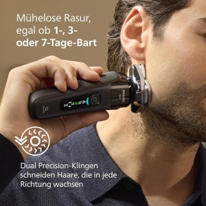 Rasoir electric Philips i9000, negru, cu trimmer integrat si ladestation - Img 5
