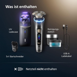 Rasoir electric Philips i9000 Prestige Ultra, 51 Bartstyler, culoare adriatica - Img 7