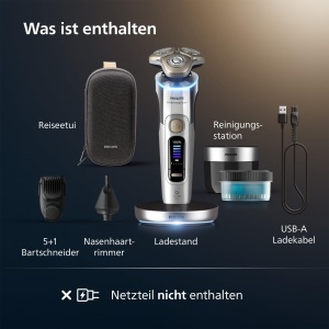 Rasoir electric Philips i9000 Prestige Ultra, 51 stilizator barba, crom - Img 7