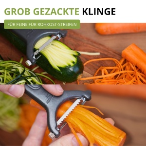 Razatoare Julienne Westmark Quick-Spezial Black Edition Lame din Otel Inoxidabil Culoare Antracit - Img 3