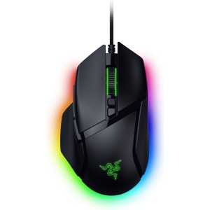 Razer Basilisk V3 35K - Mouse de gaming ergonomic cu fir complet personalizabil - Senzor Focus Pro 35K (rotita de inclinare HyperScroll, iluminare cu 11 zone, comutatoare optice pentru mouse Gen-3) Negru