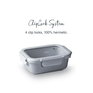 Recipient ceramic Lacor 64631, 650 ml, culoare gri, cu capac din sticla - Img 6