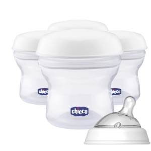 Recipient Chicco Step Up New pentru depozitare lapte matern 4 bucati silicon fara BPA