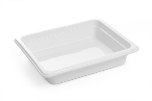 Recipient gastronomic HENDI GN 12, 325x265x65mm, Portelan alb, rezistent la temperaturi ridicate