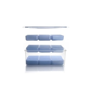 Recipient IBILI 686600 pentru Krochete Plastic BPA-Free 3 Tavite Stivuibile - Img 3
