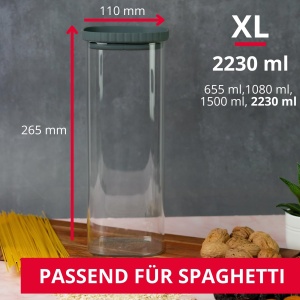 Recipient sticla pentru depozitare Westmark 2230 ml, cu capac din silicon, stivuibil - Img 6