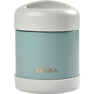 Recipient termic BEABA 300 ml din otel inoxidabil, 100 etans, griverde