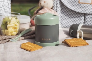 Recipient termic BEABA 300 ml, inox, 100 etans, pentru bebelusi si copii - Img 6