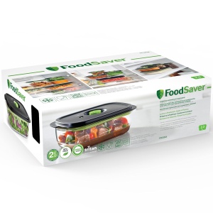 Recipient Vacuum FoodSaver Preserve Marinate 2,3 L, TransparentNegru - Img 7