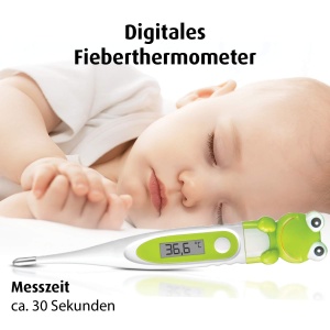 Reer 9808 Termometru Digital Baby Frosch Varf Flexibil Fiebralarm - Img 2
