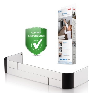 Reer Herdschutzgitter Premium Protectie pentru aragaz Ajustabila 44-65 cm Argintiu