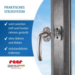 Reer WinLock Protectie pentru ferestre si usi de balcon montaj simplu culoare antracit - Img 5