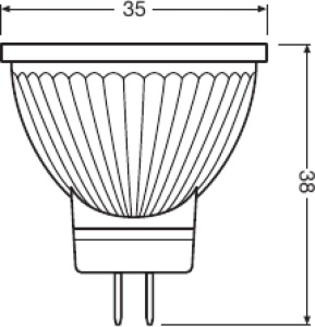 Reflector LED OSRAM MR11 GU4, 4.20W, Lumina Calda 2700K, 10 Buc - Img 3