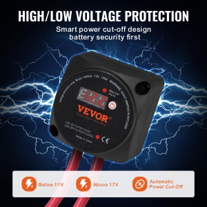 Releu de deconectare a bateriei duble VEVOR, 12V, 140A, mod manual si automat, releu sensibil la tensiune VSR cu ecran LCD, pentru ATV, UTV, RV, rulota, camion, barca, iaht - Img 4
