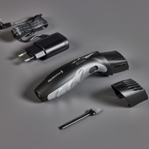 Remington Beard Trimmer Men [auto-ascutire. Lame ceramice / 0,4-18 mm] Set de tuns barba (cadran cu 9 setari de lungime de la 1,5 mm, retea / baterie, indicator de incarcare LED, aparat de tuns par lung) MB320C - Img 12