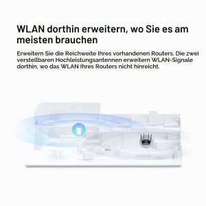 Repetitor Wi-Fi Mercusys ME1500X, Dual-Band 1500 MBits, Gigabit-Port - Img 5