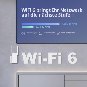 Repetitor Wi-Fi Mercusys ME80X, Dualband AX3000, Gigabit, Control prin Aplicatie - Img 6