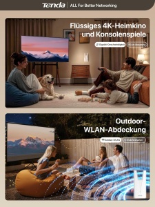 Repetitor WLAN Tenda A33, WiFi 6, AX3000, Dualband, 2976 Mbits - Img 7