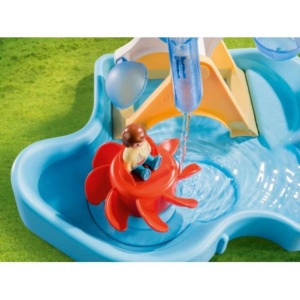 Roata cu apa PLAYMOBIL 1.2.3 70268 cu carusel, 8 piese, pentru copii 1.5 ani - Img 2