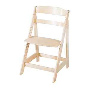 roba Baby High Chair Sit Up Flex - Scaun inalt din lemn care creste odata cu tine - Scaun inalt reglabil pentru copii cu curea la picioare - de la 6 luni la 70 kg - Natural - Img 3