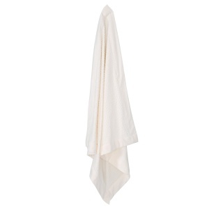 Roba Babydecke Seashells Oyster 80 x 80 cm - Patura din bumbac organic, alba - Img 5