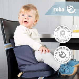 roba Booster Seat - Scaun mobil gonflabil pentru copii cu panouri laterale ridicate - Scaun de inaltare flexibil pentru acasa si in deplasare - Img 6