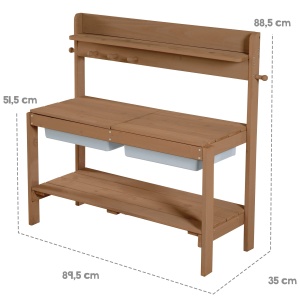 Roba Bucatarie de Gradina pentru Copii - Teak, 2 Wanne, Usor de Curatat - Img 7