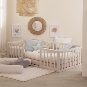 Roba Montessori pentru copii 70 x 140 cm - Includere lattenrost si siguranta - Img 4