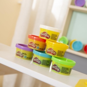 Roba pentru copii Play-Doh - Set creativ din lemn FSC cu 12 cutii de plastilina, 3 unelte si sort - Img 6