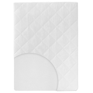 Roba Saltea pentru Tarc 75x100 cm Alb Husa Detasabila si Lavabila - Img 4