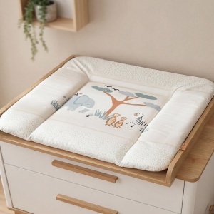 Roba Wickelauflage Savanna Friends 85 x 75 cm, Abwischbar, Beige - Img 3