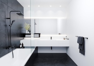 Robinet baie hansgrohe Vernis Shape, mattschwarz, 95 mm, EcoSmart - Img 4