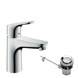 Robinet de baie hansgrohe Focus, 94 mm, economisire apa, crom