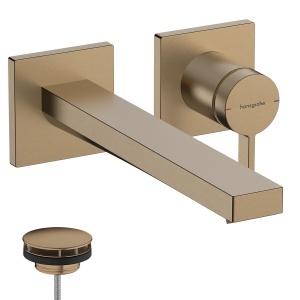 Robinet de baie hansgrohe Tecturis E, Brushed Bronze, 22.5 cm, EcoSmart