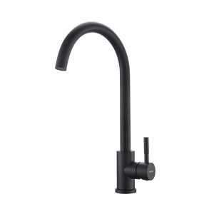 Robinet de bucatarie GRIFEMA G4008B, negru, din otel inoxidabil, cu sistem de economisire a apei