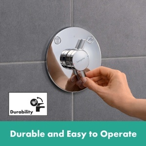 Robinet de dus hansgrohe DuoTurn S, 2 functii, crom, design ultraflat - Img 5