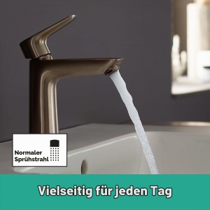 Robinet monocomanda hansgrohe Talis E, Bronz Periat, 110mm, EcoSmart - Img 3