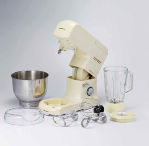 Robot de bucatarie Ariete Pastamatic Gourmet 1596 Beige 10 viteze Mixer din sticla 15L - Img 2