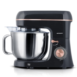 Robot de bucatarie Berdsen 1400W, bol din inox 6L, multifunctional, negru-auriu - Img 7