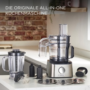 Robot de bucatarie compact Kenwood MultiPro FDM304SS 800W argintiu accesorii multifunctionale - Img 8