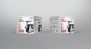 Robot de bucatarie ECG MG 1310 Simply, 1340 W, 3 site din otel inoxidabil, negru - Img 9
