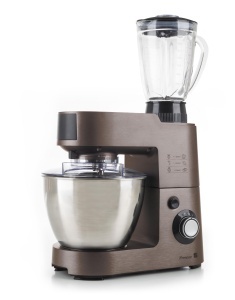 Robot de bucatarie G21 Promesso, 1500W, 5.5L, Mixer si Masina de tocat carne, Maro