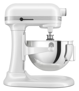 Robot de bucatarie KitchenAid 5KSM55SXXEWH, 5.2L, Alb, Putere mare - Img 3