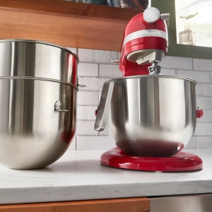 Robot de bucatarie KitchenAid 6,6 L Empire Rot - putere, durabilitate, design metalic - Img 5